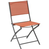 Hesperide - 4er-Set klappbare Gartenstühle modula Bernstein & Graphit - Epoxidbeschichteter Stahl - Texalin - Hespéride Hesperide - 4er-Set klappbare Gartenstühle modula Bernstein & Graphit - Epoxidbeschichteter Stahl - Texalin - Hespéride von HESPERIDE