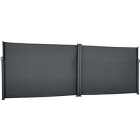Aufrollbarer Doppel-Sichtschutz Antao Graphitgrau - 6 m - Hespéride Aufrollbarer Doppel-Sichtschutz Antao Graphitgrau - 6 m - Hespéride von HESPERIDE