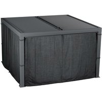 Hesperide - Bioklimatische Pergola-Vorhänge Majaé - 1 Satz mit 4 Vorhängen für Laube 3,6 x 3,6 m - Hespéride von HESPERIDE