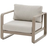 Gartenmöbel Sessel Domilly Kaffee Aluminium und Olefin - Hespéride von HESPERIDE