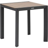 Hesperide - Gartentisch Évasion Holzeffekt honey & graphite 2-Sitzer lates aus Aluminium - Hespéride von HESPERIDE