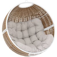 Hesperide - Hängender Eiersessel orbiana Taupe & Weiß - Epoxidbeschichteter Stahl - Polyester - Hespéride Hesperide - Hängender Eiersessel orbiana Taupe & Weiß - Epoxidbeschichteter Stahl - Polyester - Hespéride von HESPERIDE