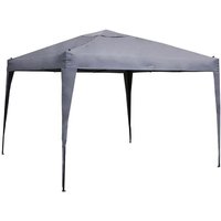 Hesperide - Klappbare Gartenlaube Easy Up in Schiefergrau - 3 × 3 m - Hespéride von HESPERIDE