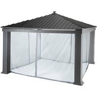 Hesperide - Mückennetz für Gartenlaube Patia Schiefergrau - Für Patia 4 x 4 m (4 Mückennetz) - Hespéride von HESPERIDE