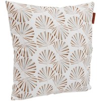 Hesperide - Outdoor-Deko-Kissen Fylie Graugrün & Camel - 40 x 40 cm - Hespéride von HESPERIDE