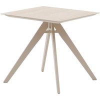 Quadratischer Gartentisch Terzano Vanille & Ton 2-Sitzer aus Aluminium - Hespéride von HESPERIDE