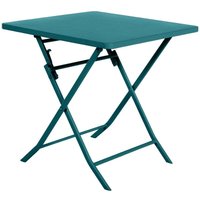 Hesperide - Quadratischer klappbarer Gartentisch Greensboro Blaugrün - 2 Plätze - Hespéride von HESPERIDE