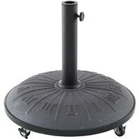 Hesperide - Runder Sonnenschirmständer mit Rädern Grau - 25 kg - Hespéride von HESPERIDE