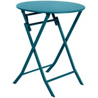 Hesperide - Runder klappbarer Gartentisch Greensboro Blaugrün - 2 Plätze - Hespéride von HESPERIDE