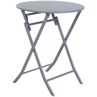 Hesperide - Runder klappbarer Gartentisch Greensboro Quarzgrau - 2 Plätze - Hespéride von HESPERIDE