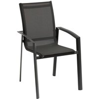 Hesperide - Stapelbarer Gartensessel Axant Anthrazit & Graphit - Hespéride von HESPERIDE