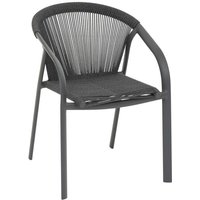 Stapelbarer Gartensessel riu Anthrazit & Graphit - Epoxidbeschichtetes Aluminium - Hespéride Stapelbarer Gartensessel riu Anthrazit & Graphit - Epoxidbeschichtetes Aluminium - Hespéride von HESPERIDE