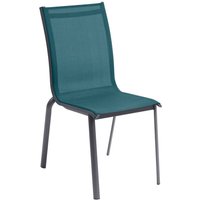 Hesperide - Stapelbarer Gartenstuhl Axant Entenblau & Graphit - Hespéride von HESPERIDE