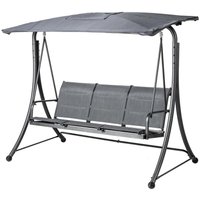 Hesperide - Hollywoodschaukel Lako Schiefergrau & Schiefergrau - 203 × 103 × 161 cm - Hespéride von HESPERIDE