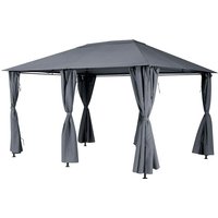 Hesperide - Laubenbespannung Santorini in Schiefergrau - 4 × 3 m - Hespéride von HESPERIDE