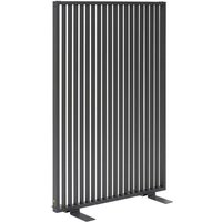Outdoor-Sichtschutz zupta Graphit - 120 x 50 x 180 cm - Epoxidbeschichtetes Aluminium - Hespéride von HESPERIDE