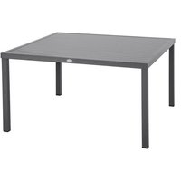 Hesperide - Quadratischer Gartentisch Piazza in Graphitgrau - 8 Plätze - Hespéride von HESPERIDE