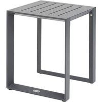 Hesperide - Quadratischer Beistelltisch Allure graphit 44 x 44 x 55cm aus Aluminium - Hespéride von HESPERIDE