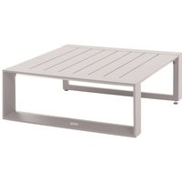 Quadratischer Garten-Couchtisch Allure Hafer 79 x 79 x 30cm aus Aluminium - Hespéride von HESPERIDE