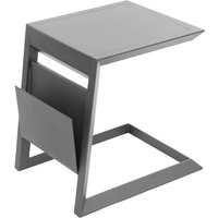 Hesperide - Quadratischer Gartenbeistelltisch Allure in Graphitgrau - 55 × 45 × 55 cm - Hespéride von HESPERIDE