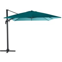 Hesperide - Quadratischer neigbarer Ampelschirm Éléa in Blaugrün und Grafitgrau - 3 × 3 m - Hespéride Hesperide - Quadratischer neigbarer Ampelschirm Éléa in Blaugrün und Grafitgrau - 3 × 3 m - Hespéride von HESPERIDE