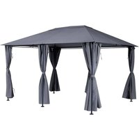 Hesperide - Rechteckige Gartenlaube Santorini in Schiefergrau - 4 × 3 m - Hespéride von HESPERIDE
