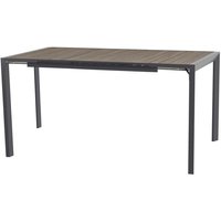 Rechteckiger ausziehbarer Gartentisch Evasion Seigle in Holzoptik & Graphitgrau - 8 Plätze - Hespéride von HESPERIDE