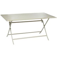 Hesperide - Rechteckiger klappbarer Gartentisch azua Lehmfarben - 6 Plätze - epoxidbeschichtetes Aluminium - Hespéride von HESPERIDE