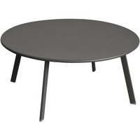 Runder Gartenbeistelltisch Saona in Graphitgrau - 90 × 40 cm - Hespéride von HESPERIDE