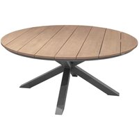 Hesperide - Runder Gartentisch Oriengo Akazie & Graphit - 8-Sitzer - Hespéride von HESPERIDE