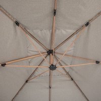 Hesperide - Sonnenschirmbezug Soly Haselnussbraun - 4 x 3 m - Hespéride von HESPERIDE