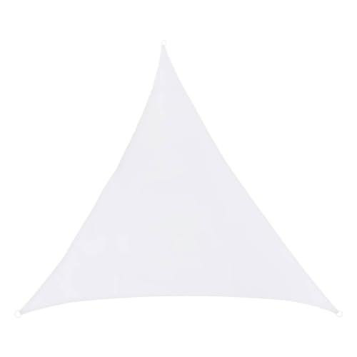 Sonnensegel, dreieckig, 2 x 2 x 2 m, aus wasserabweisendem Stoff, Farbe: Weiß von Hespéride