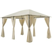 Hesperide - Gartenlauben-Vorhänge Santorini in Ecru - Für Santorini 4 × 3 m (6 Vorhänge) - Hespéride von HESPERIDE