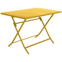 Rechteckiger klappbarer Gartentisch Greensboro Senfgelb - 4 Plätze - Hespéride von HESPERIDE