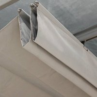 Hesperide - Pergola-Gewebe Belize Schiefer 2.95x2.92m für Pergola Belize 6x3,5m - Hespéride von HESPERIDE