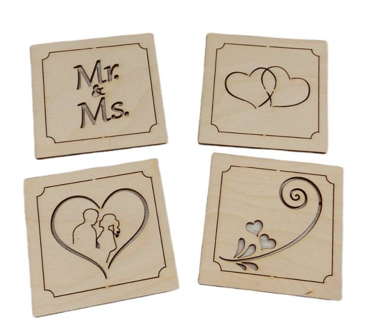 HESS SPIELZEUG Weihnachtsfigur Untersetzer Hochzeit natur BxHxT 8x0,3x8cm NEU von HESS SPIELZEUG
