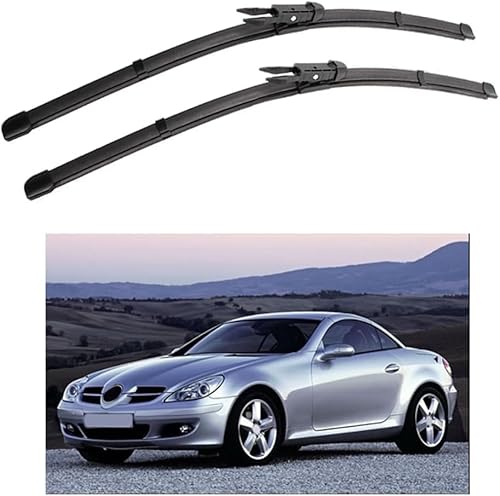 HESTAY Auto Scheibenwischer für Benz SLK Class R171 22"+22" 2004-2011, HD Leiser Scheibenwischer Ohne Knochen,B von HESTAY