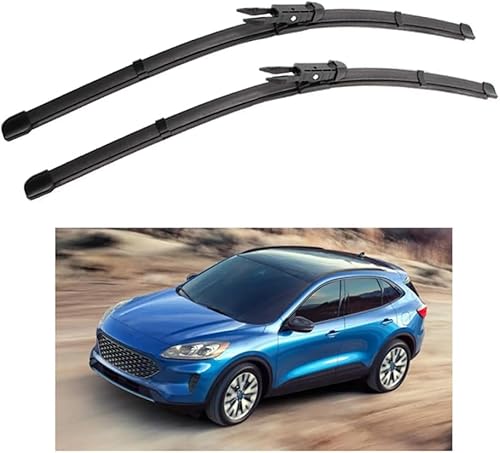 HESTAY Auto Scheibenwischer für Ford Kuga Escape Mk3 CX482 24"+20" 2019-2022, HD Leiser Scheibenwischer Ohne Knochen,B von HESTAY