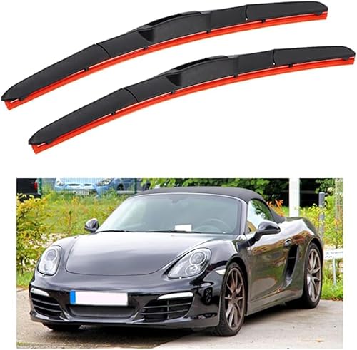 HESTAY Auto Scheibenwischer für Porsche Boxster 987 22"+21" 2004-2012, HD Leiser Scheibenwischer Ohne Knochen von HESTAY