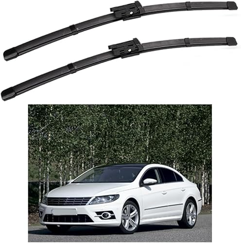 HESTAY Auto Scheibenwischer für Volkswagen Passat CC 24"+19" 2012-2017, HD Leiser Scheibenwischer Ohne Knochen,B von HESTAY