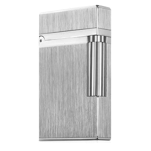 Reines Kupfer-Feuerzeug mit weicher Flamme, Kerosinfeuerzeug, Metallfeuerzeug mit aufklappbarem Seitenzünder, das Öffnen des Deckels erzeugt einen knackigen Klang, geeignet for Zigarren, for Sammeln u von HESTAY