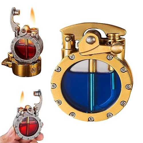 Wiederverwendbares winddichtes Windjacke-Feuerzeug, klares Kerosin-Feuerzeug, Retro-Window-Feuerzeug, personalisiertes antikes Steampunk-Feuerzeug, Herren-Feuerzeug for Vater und Ehemann (ohne Kerosin Wiederverwendbares winddichtes Windjacke-Feuerzeug, klares Kerosin-Feuerzeug, Retro-Window-Feuerzeug, personalisiertes antikes Steampunk-Feuerzeug, Herren-Feuerzeug for Vater und Ehemann (ohne Kerosin von HESTAY