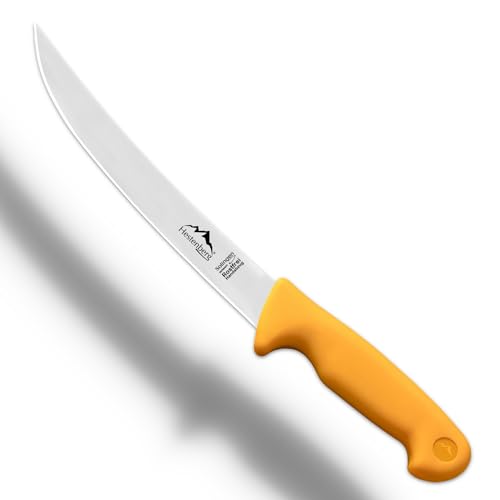 HESTENBERG Solingen Germany Zerlegemesser in Gelb, geeignet als Metzgermesser, Schlachtmesser & Fleischmesser (8") von HESTENBERG