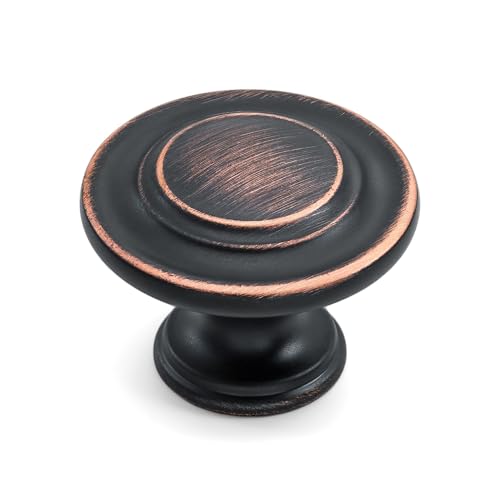 HESTIA HARDWARE Z4.10.O Bronze-Schrankknäufe, Küchenknöpfe für Schrank, ölgeriebener Bronze, Ziehgriff (3,5 cm), Küchenschranktür, Kommoden, Schubladen, Schränke, Hardware (10 Stück) von HESTIA HARDWARE