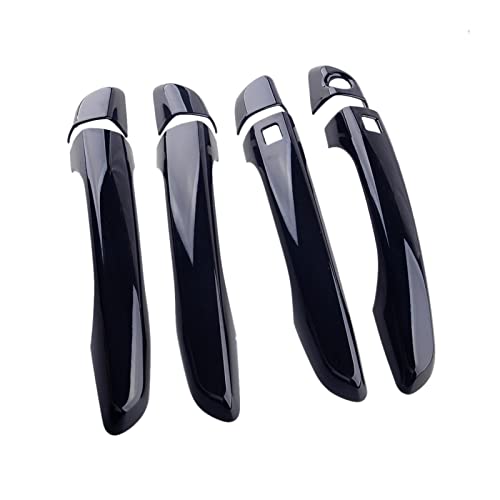 HETEVSCCK 8 Teile/satz Auto Smart Glänzend Schwarz ABS Seite Türgriff Abdeckung Trim Dekoration Für Hyundai Für Elantra 2017 2018 2019 2020 von HETEVSCCK