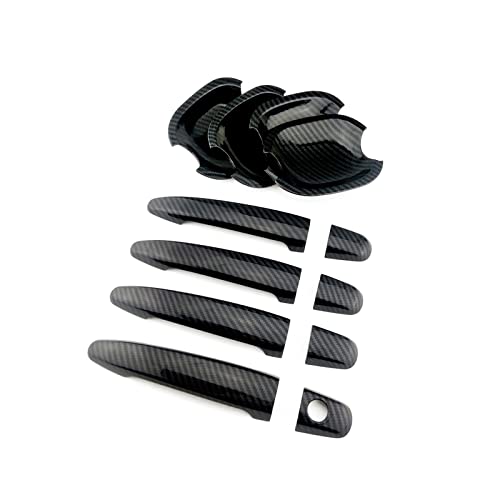 HETEVSCCK Auto Außentürgriff Abdeckung Tür Schüssel Trim Für Toyota Für Land Cruiser Für Prado J120 2002 2003 2004 2005 2006 2007 2008 2009 (1 Set) von HETEVSCCK