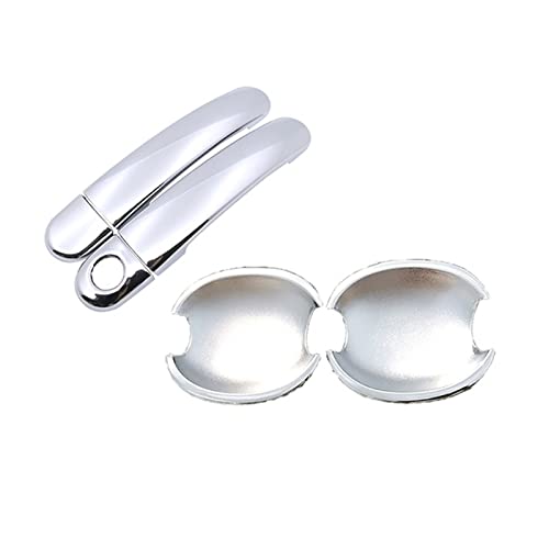 HETEVSCCK Auto Türgriff Abdeckung Aufkleber Trim Set Für VW Für Golf 5 MK5 Für Golf V Für Kaninchen 1K GTI 2004 2005 2006 2007 2008 2009 (HandleBowl 1Key 2Dr) von HETEVSCCK