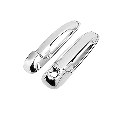 HETEVSCCK Auto Türgriff Abdeckung Trim Für Dodge Für Ram Pickup 1500 2500 3500 2002 2003 2004 2005 2006 2007 2008 (2HandleBowl 1keyhole) von HETEVSCCK