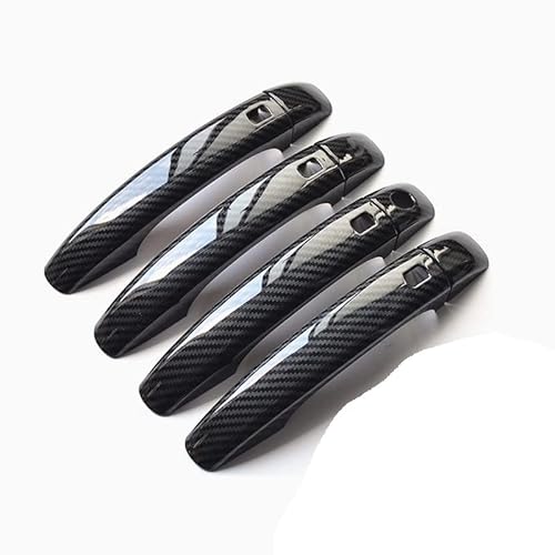 HETEVSCCK Auto Türgriffe Dekoration Abdeckung Trim Für A4 B8 Q3 Q5 Türklinke Tür Schüssel Abdeckungen Außen Aufkleber (Door handles) von HETEVSCCK