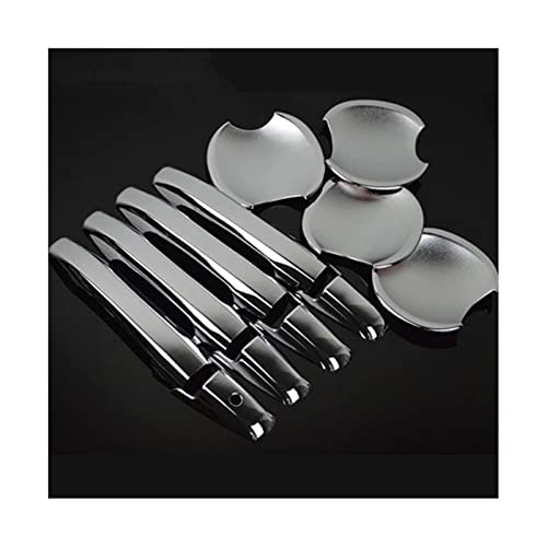 HETEVSCCK Für Civic 2006 2007 2008 2009 2010 2011 Glänzend Schwarz Chrom Auto Türgriff Abdeckung Decor Trim Styling (Handle bowl 2) von HETEVSCCK